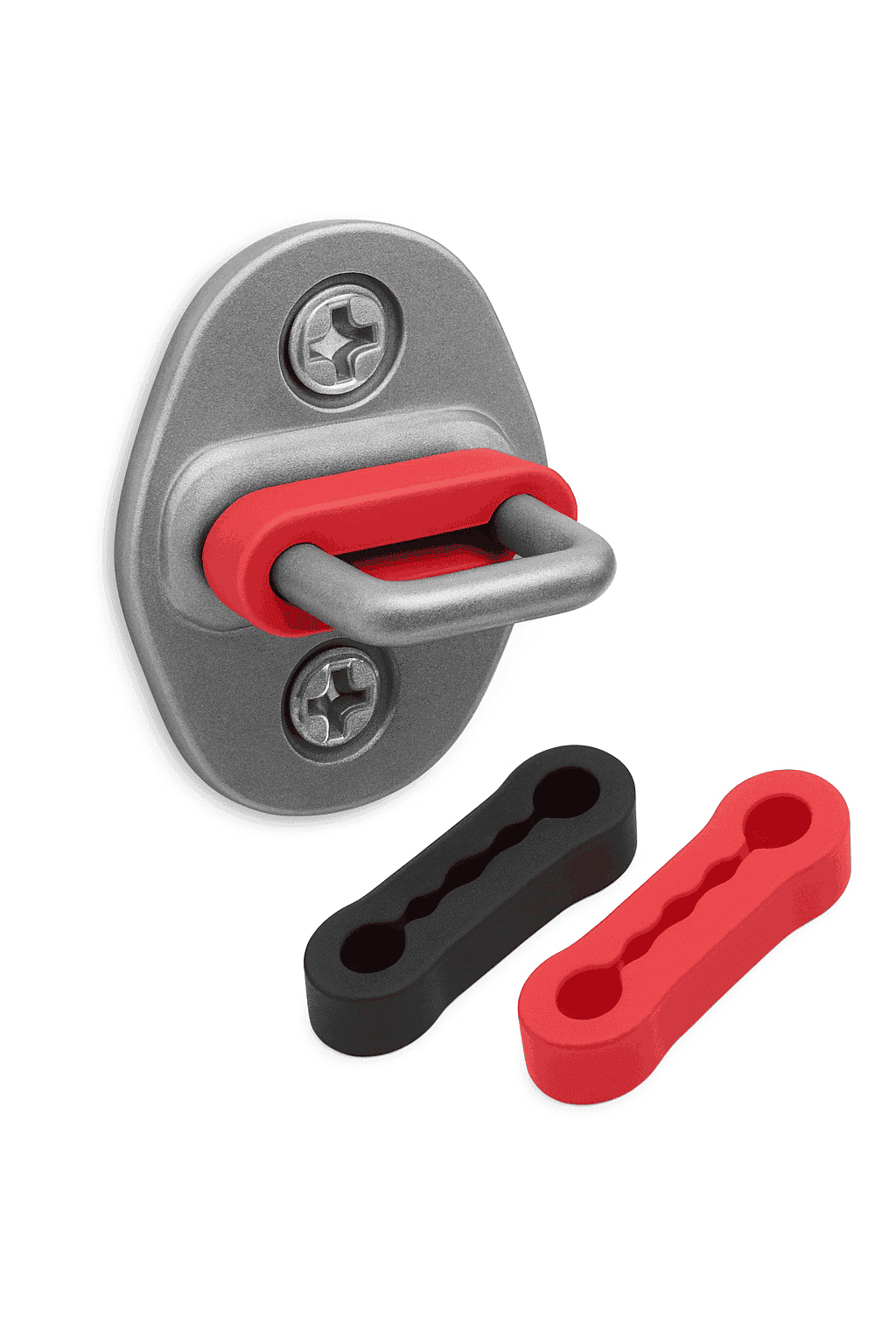 Car Door Buckle Cushion Pad-Red 4pcs