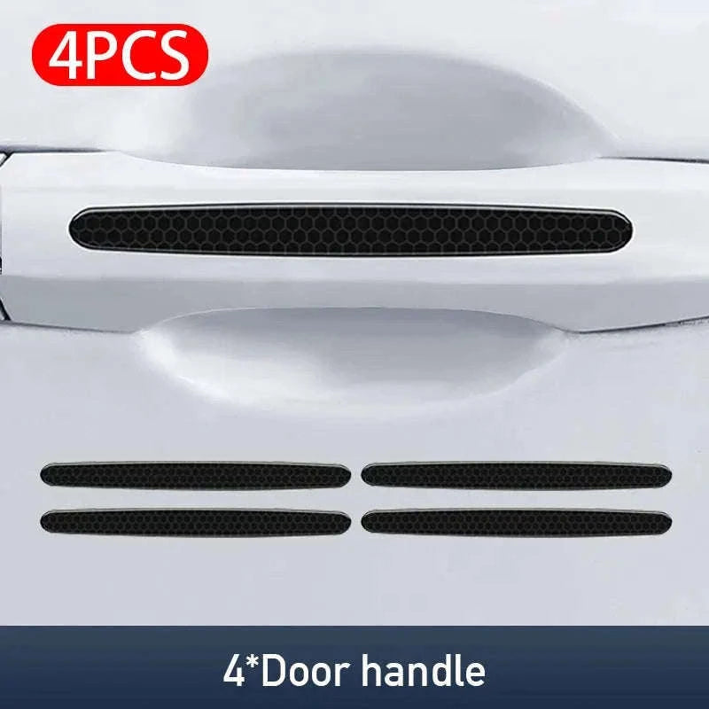 Car Door Handle Protective Film with Reflective Trim-Option A