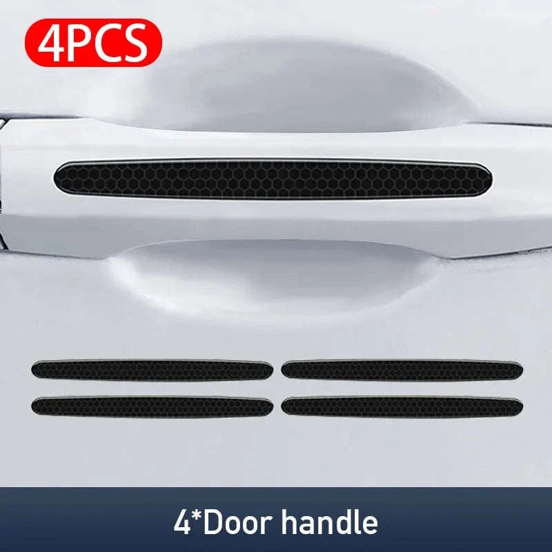 Car Door Handle Protective Film with Reflective Trim-Option A
