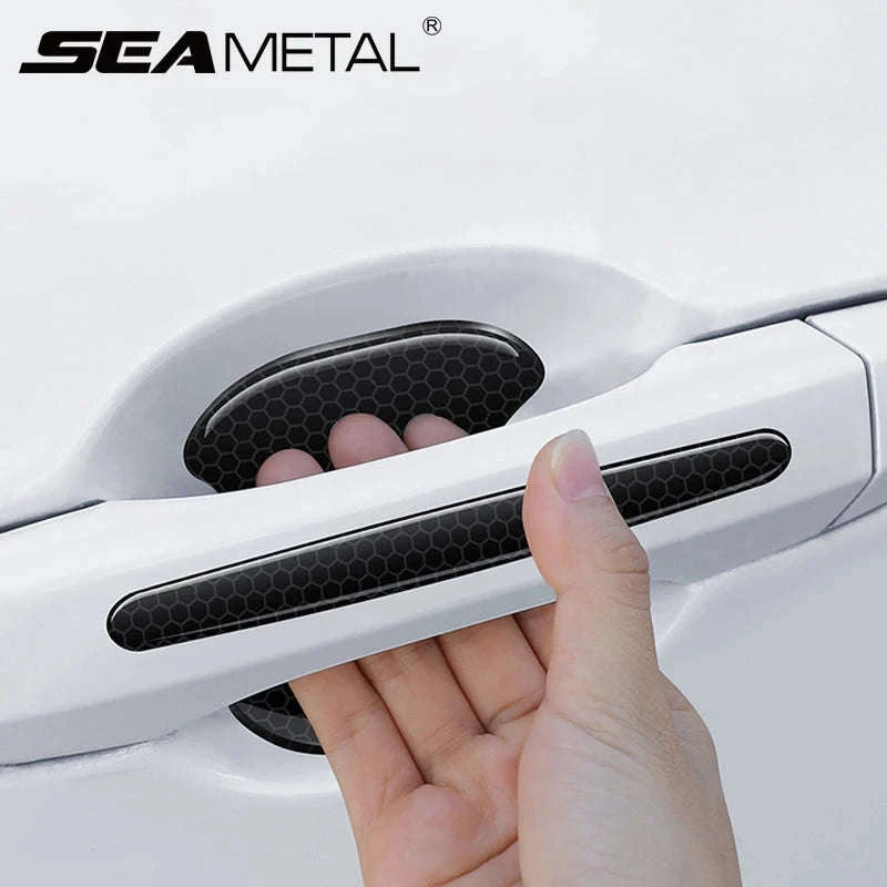 Car Door Handle Protective Film with Reflective Trim-Option A