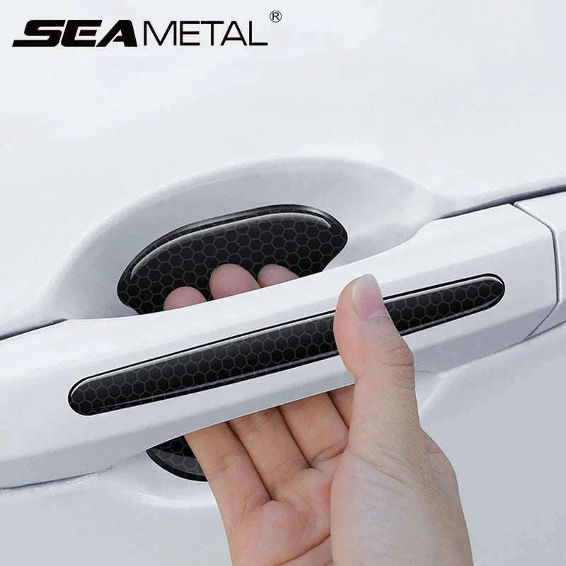 Car Door Handle Protective Film with Reflective Trim-Option A