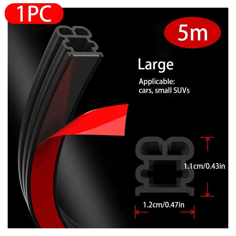 Car Door Seal Strip Double-Layer Weatherstripping-Large 25m