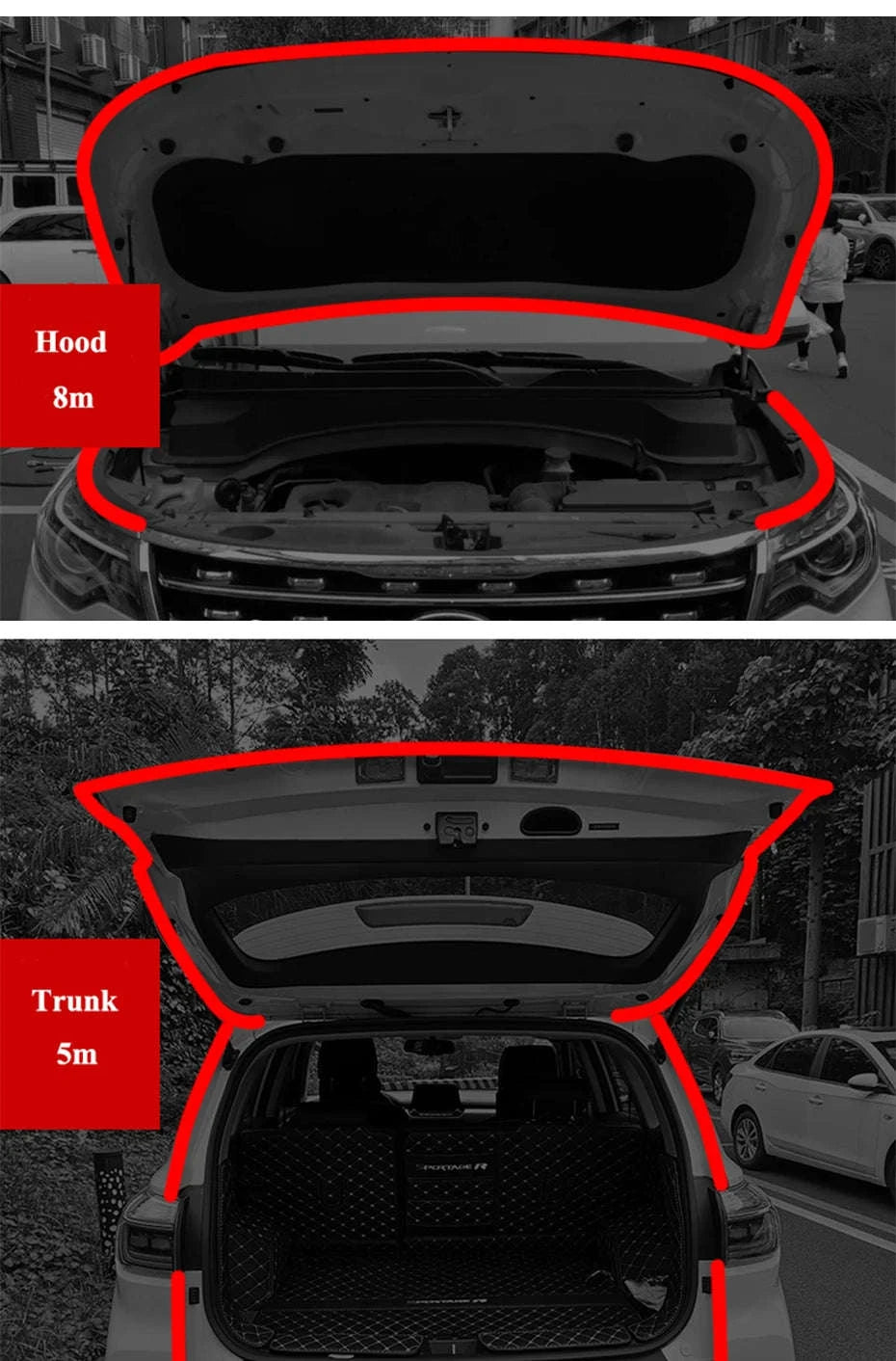 Car Door Seal Strip Double-Layer Weatherstripping-Large 25m