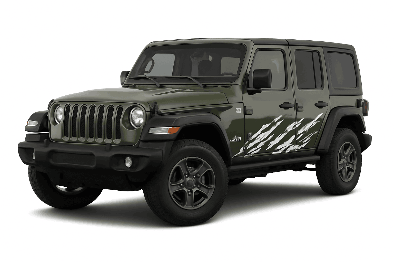 Car Door Side Stickers Mud Splashing Vinyl Decals-Matt Silver / 185x46cm