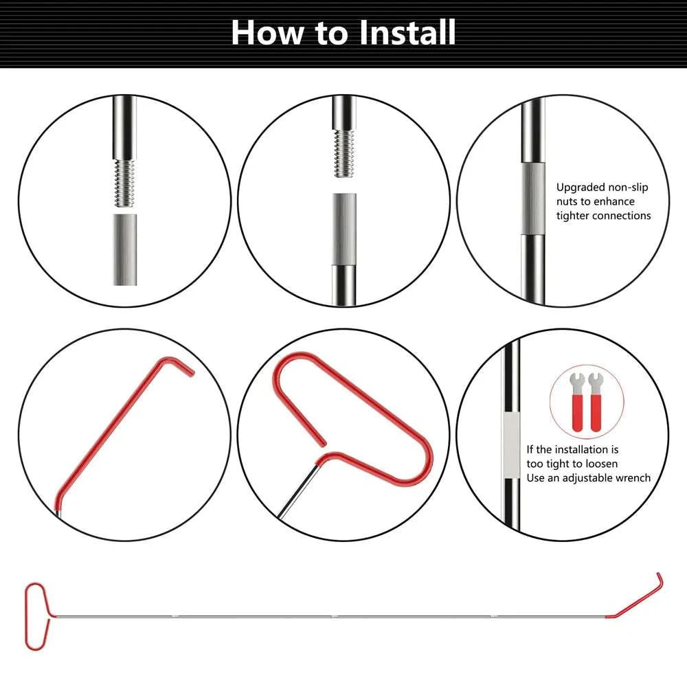 Car Door Unlock Tool Kit with Air Wedge Pump & Repair Rods-25Pcs / United States