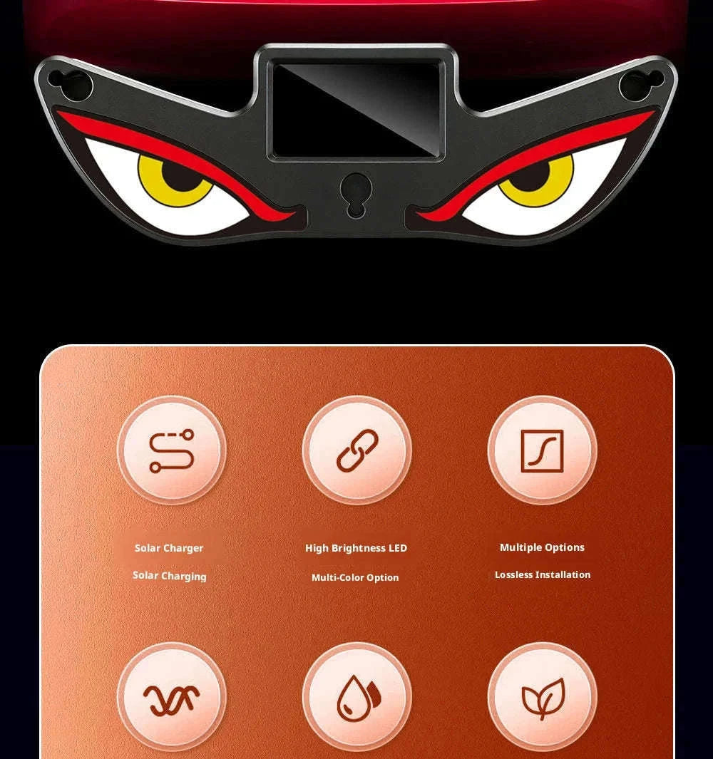 Car Dynamic Expression LED Warning Light-Y2 Red-White
