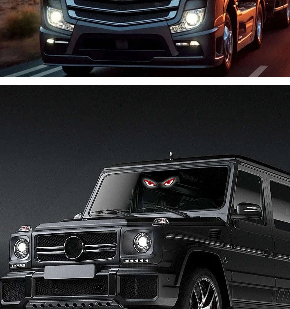 Car Dynamic Expression LED Warning Light-Y2 Red-White