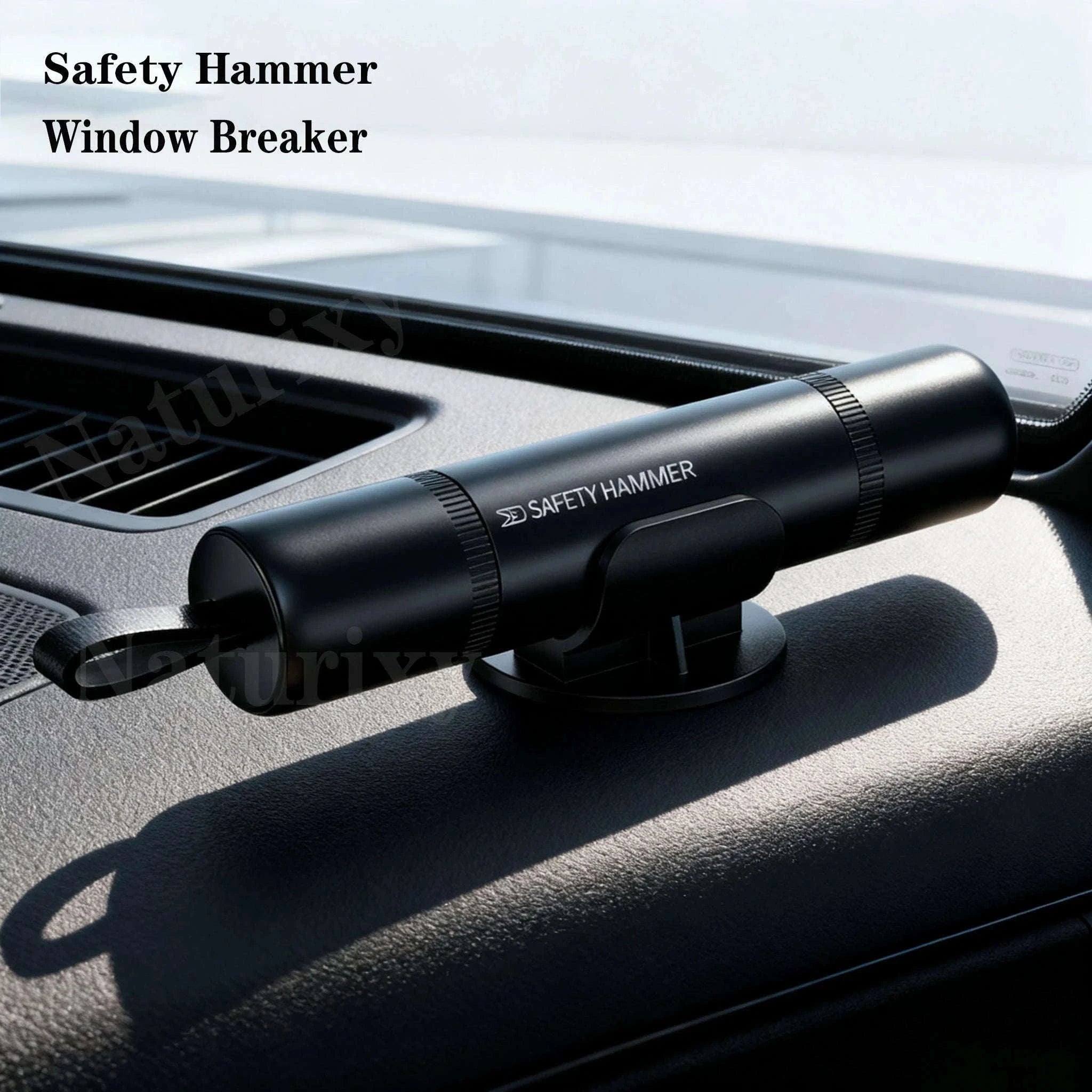 Car Emergency Window Breaker and Seat Belt Cutter-Black A / China Mainland