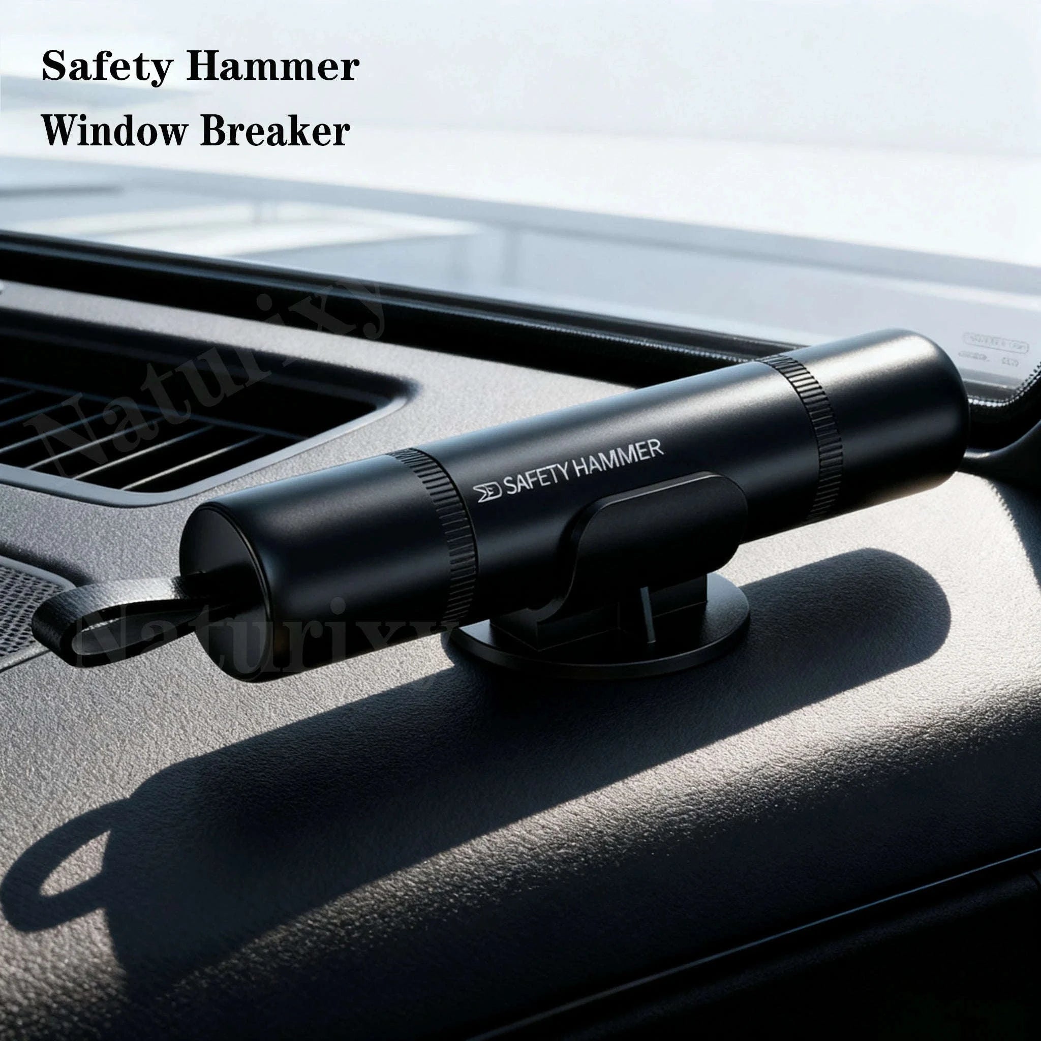 Car Emergency Window Breaker and Seat Belt Cutter-Black A / China Mainland
