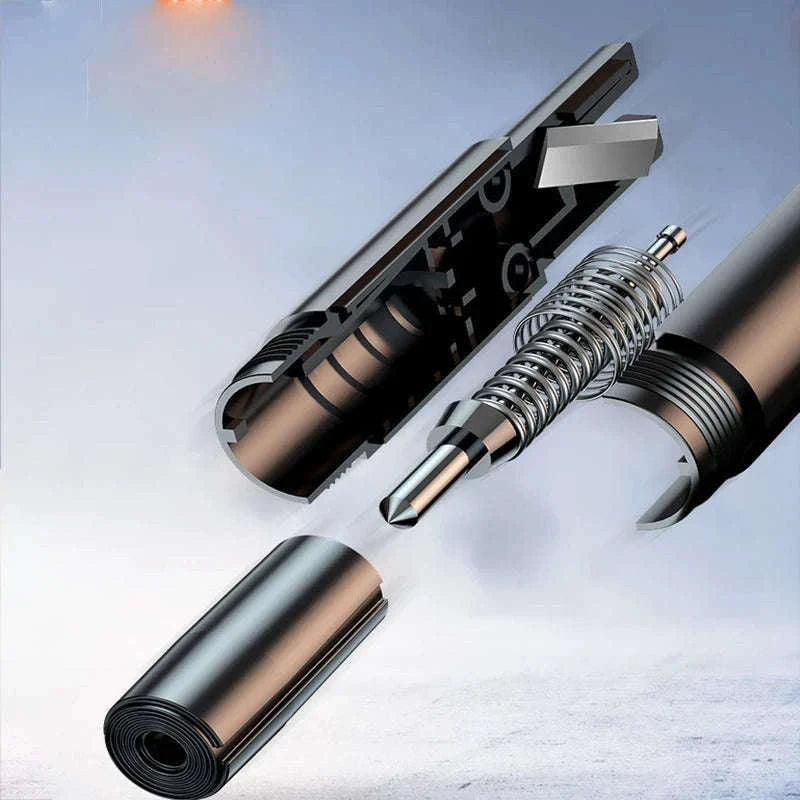 Car Emergency Window Breaker and Seat Belt Cutter-Black A / China Mainland