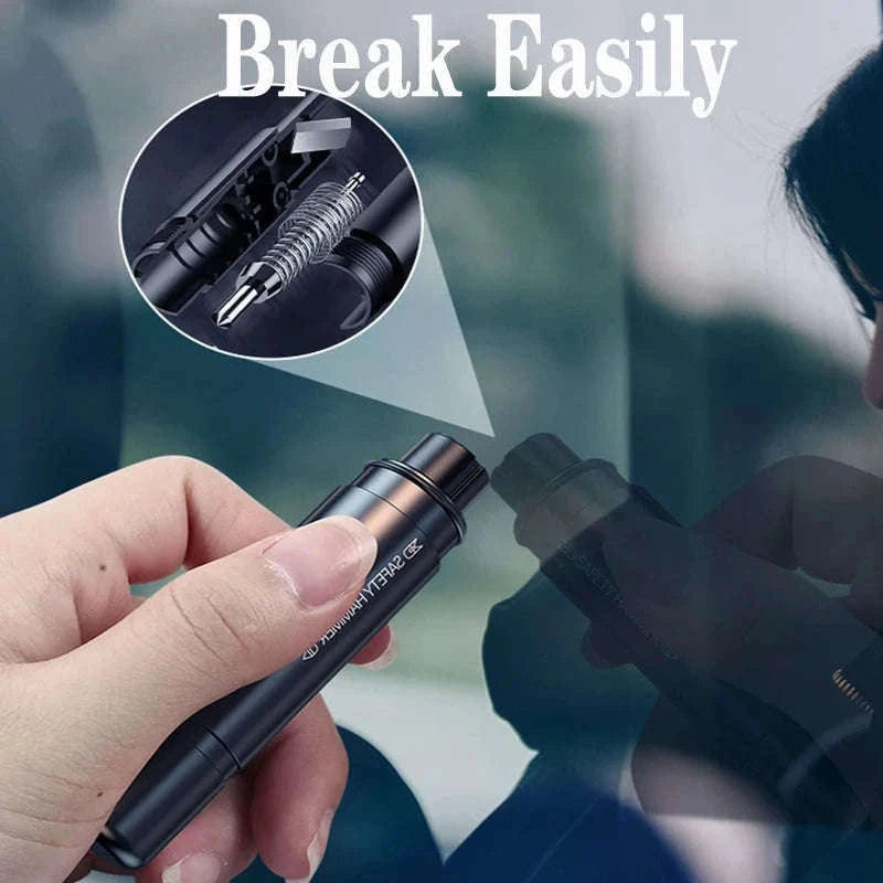 Car Emergency Window Breaker and Seat Belt Cutter-Black A / China Mainland