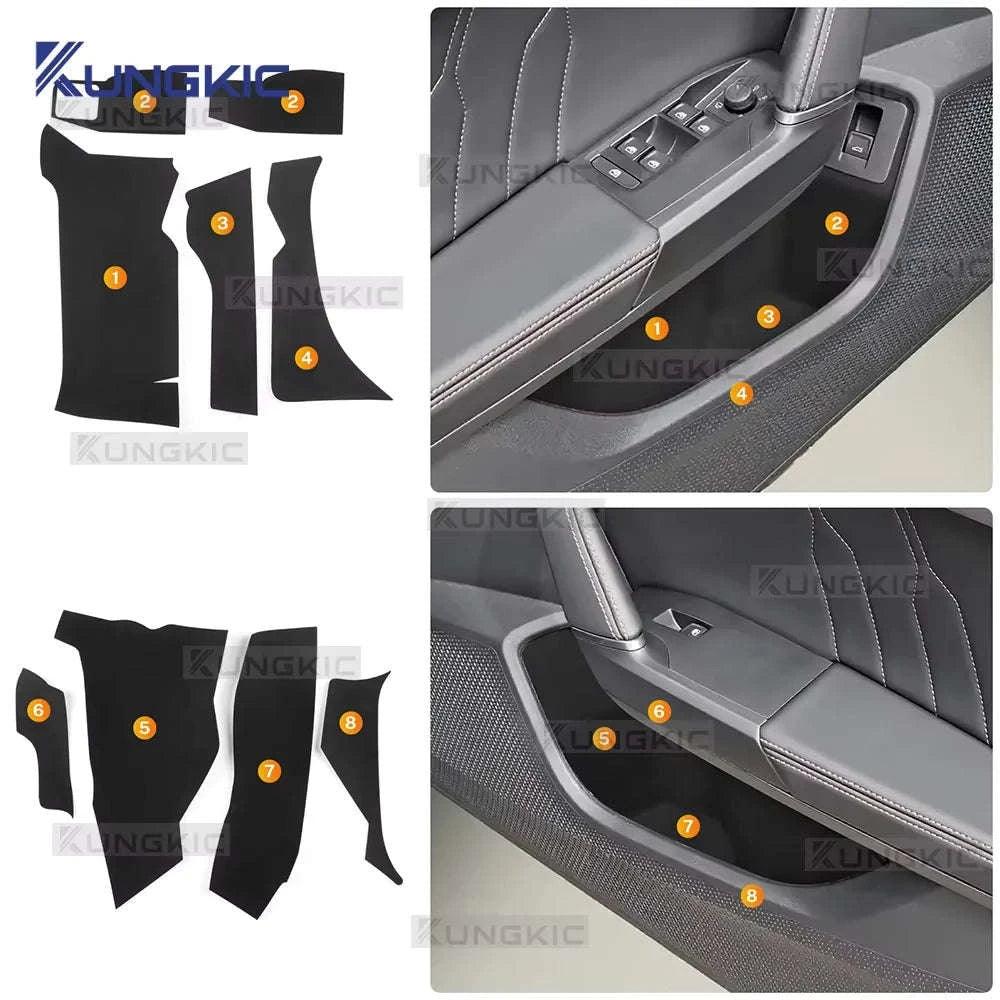 Car Front Rear Door Map Pocket Sticker for Seat Leon and Cupra-Polyester Sticker / Germany