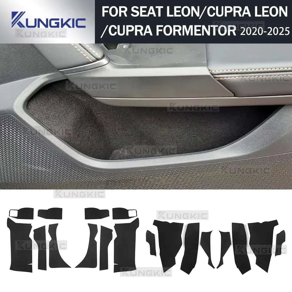 Car Front Rear Door Map Pocket Sticker for Seat Leon and Cupra-Polyester Sticker / Germany