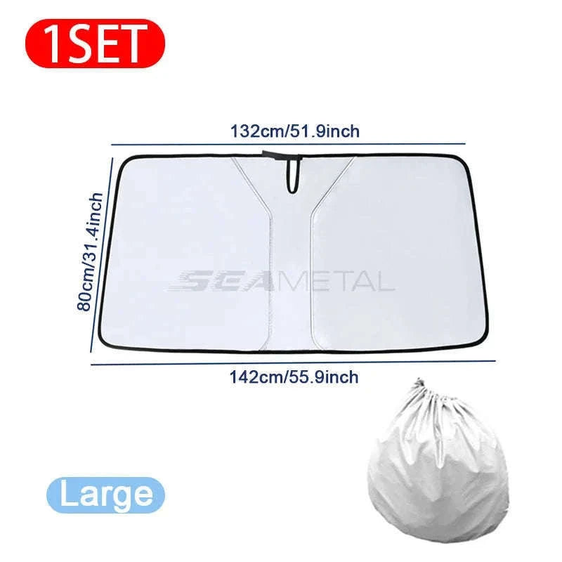 Car Front Sunshade Foldable Windshield Sun Blocker-Large size