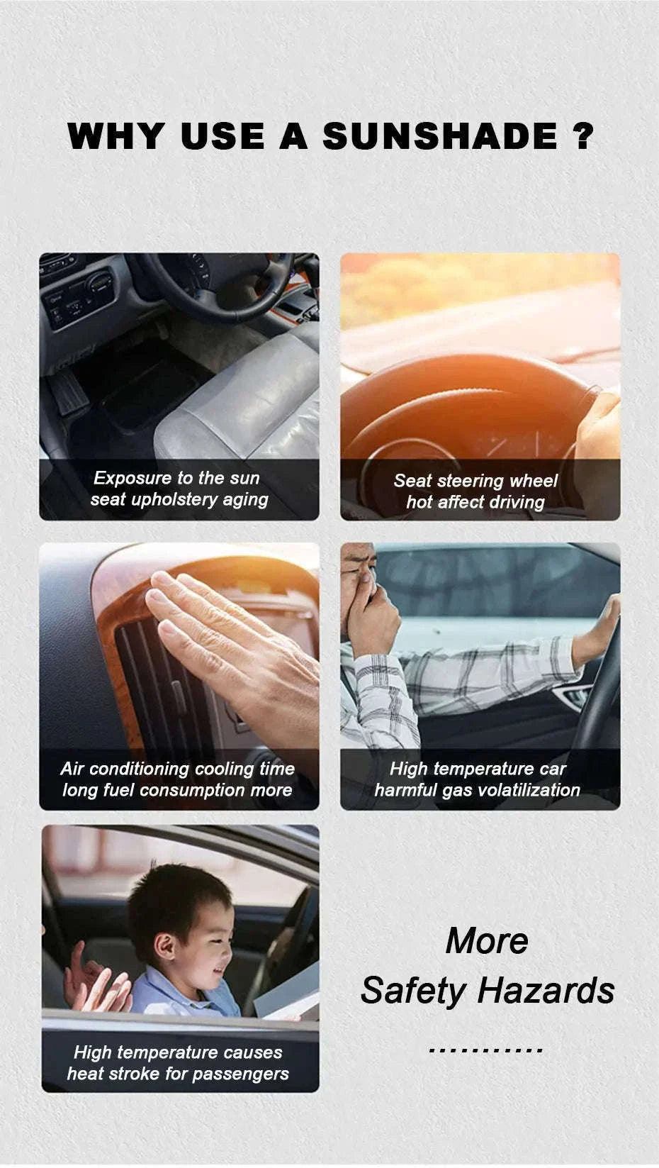 Car Front Sunshade Foldable Windshield Sun Blocker-Large size