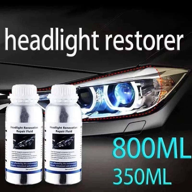 Car Headlight Repair Fluid for Clear, Bright Headlights-two piece / france