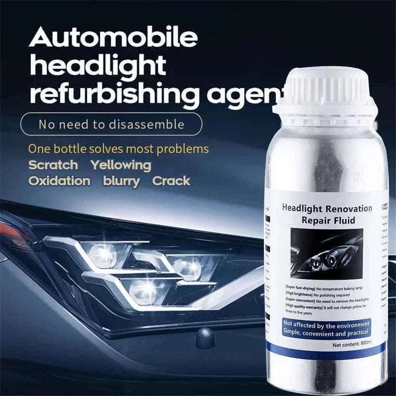Car Headlight Repair Fluid for Clear, Bright Headlights-two piece / france