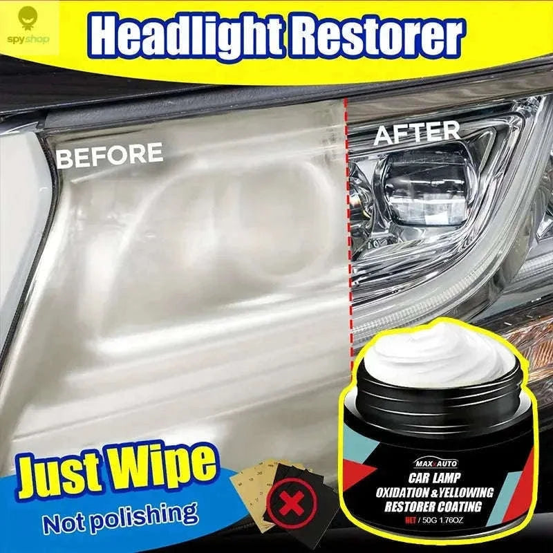 Car Headlight Restoration Kit for Clearer, Brighter Lenses-1PCS