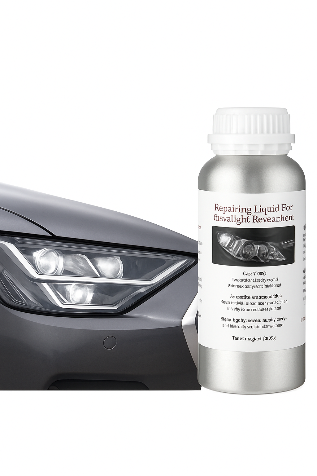 Car Headlight Restoration Liquid 800ml Polymer Polish Cleaner