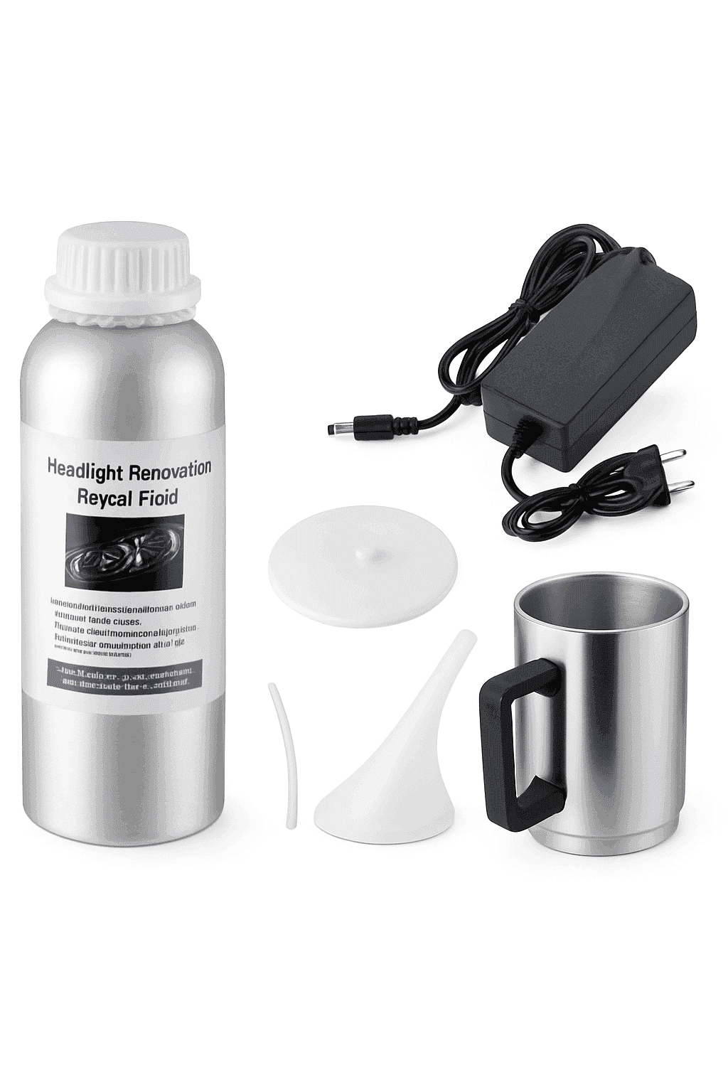 Car Headlight Restoration Polish Kit, 800ml Liquid Polymer-350ml and 12v / Poland