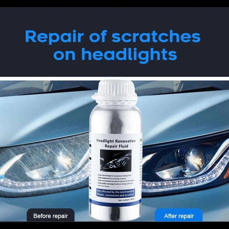 Car Headlight Restoration Polish Kit, 800ml Liquid Polymer-350ml and 12v / Poland