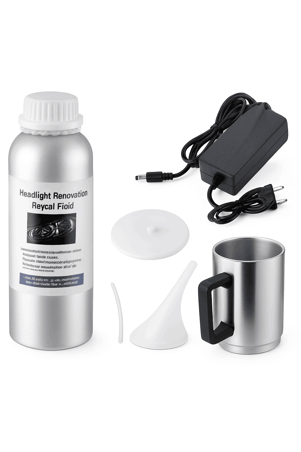 Car Headlight Restoration Polish Kit, 800ml Liquid Polymer-350ml and 12v / Poland