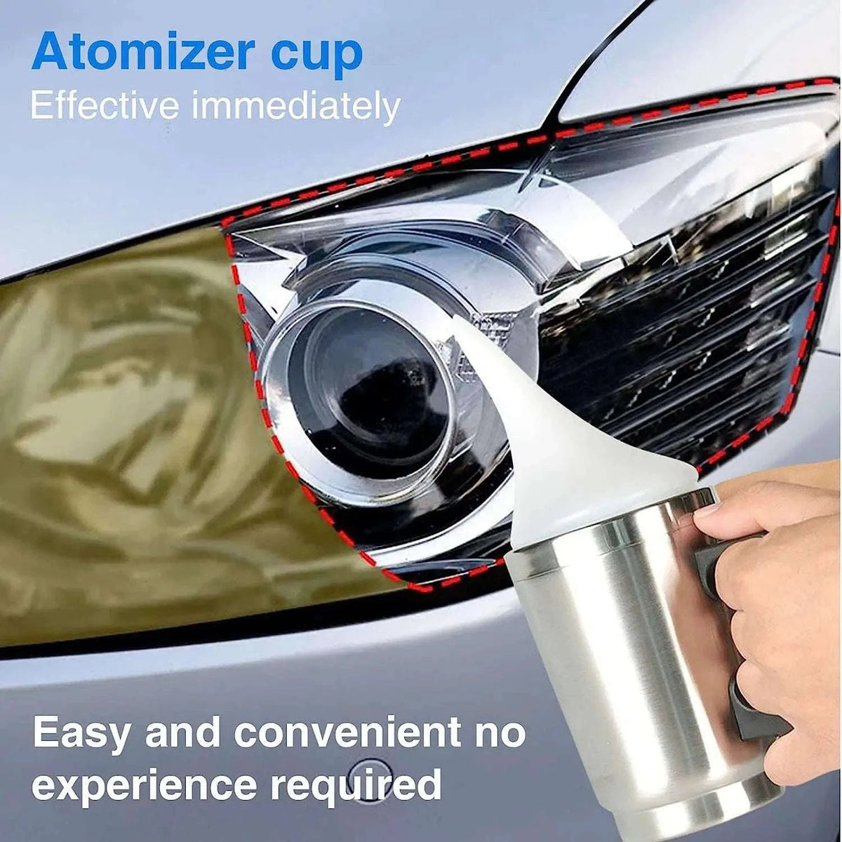 Car Headlight Restoration Polish Kit, 800ml Liquid Polymer-350ml and 12v / Poland