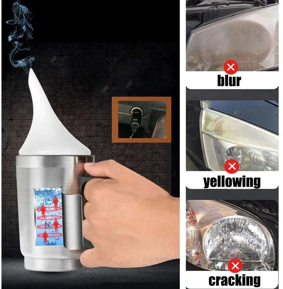 Car Headlight Restoration Polish Kit – 800ML Liquid Polymer System-350ml and 12v / Poland