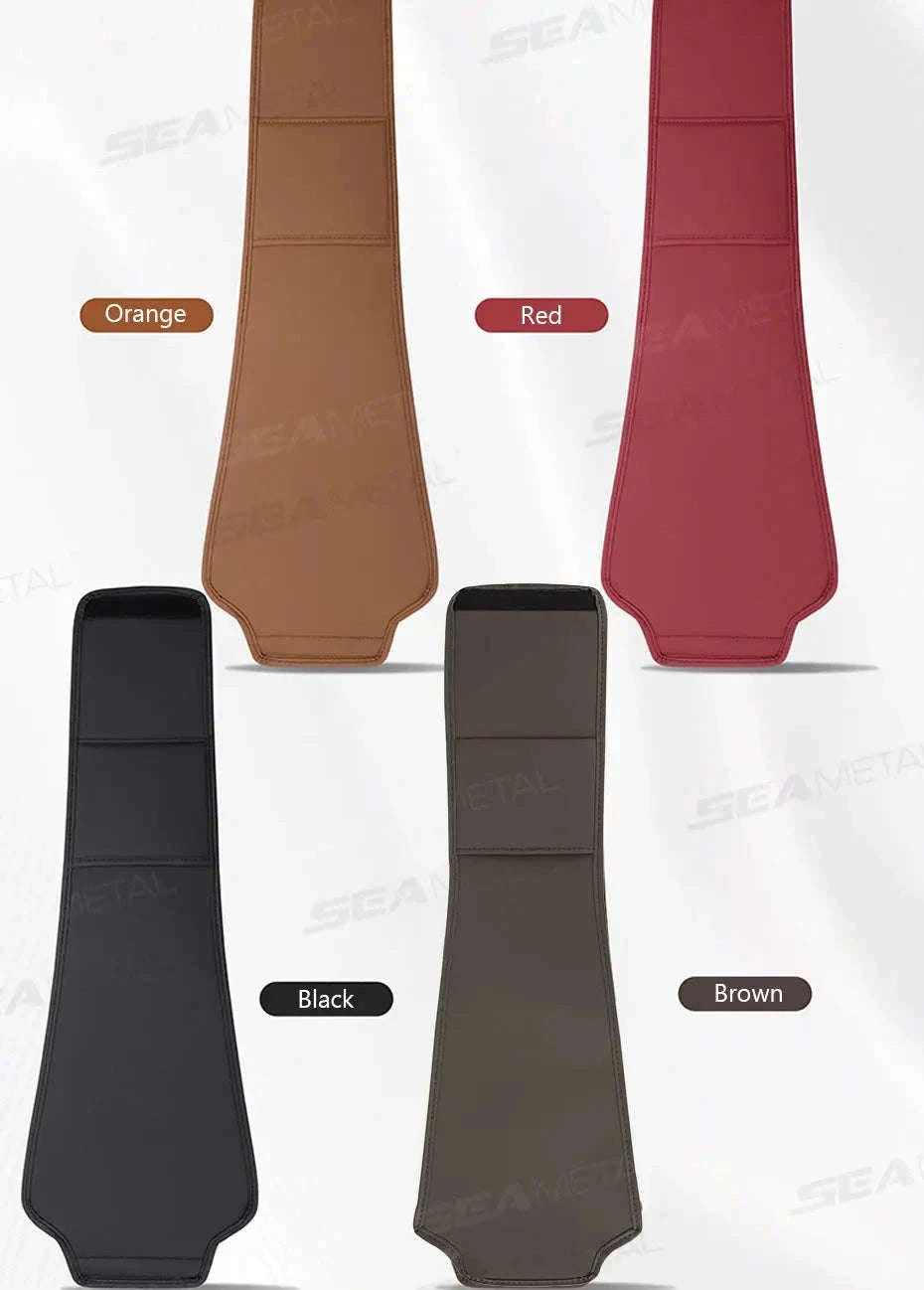 Car Headrest Cover Wear-Resistant Leatherette Protection-Brown 1pc