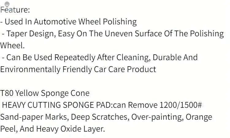 Car Hub Polishing Sponge Grinding Head-Red
