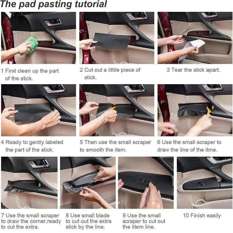 Car Interior Moulding PU Leather Gap Filler DIY Braid Trim Strip Self Adhesive-3cm X 300cm