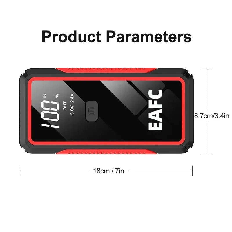 Car Jump Starter 1200A Portable Power Bank-600A black 1 / spain
