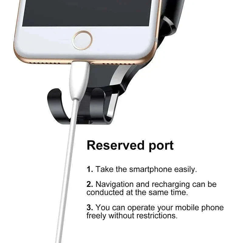 Car Phone Holder with Auto Lock Suction Mount & 360° Rotation-Black