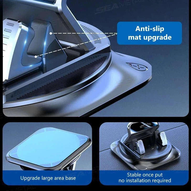 Car Phone Mount Anti-Slip Silicone Dashboard Holder-Option C