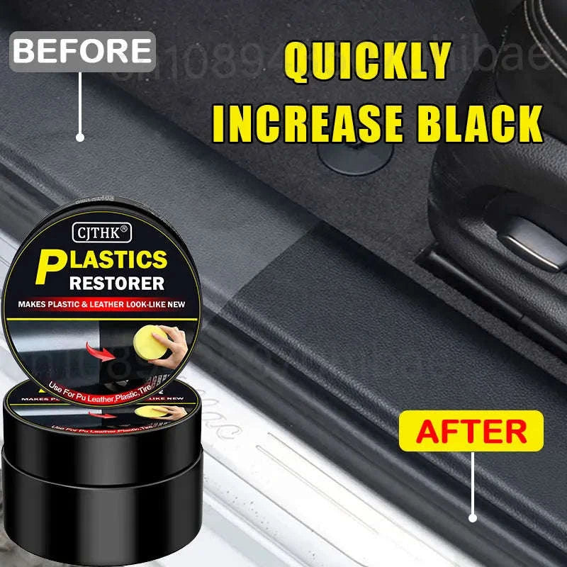 Car Plastic Restorer – Back to Black Gloss-1pc 30g with sponge / CHINA