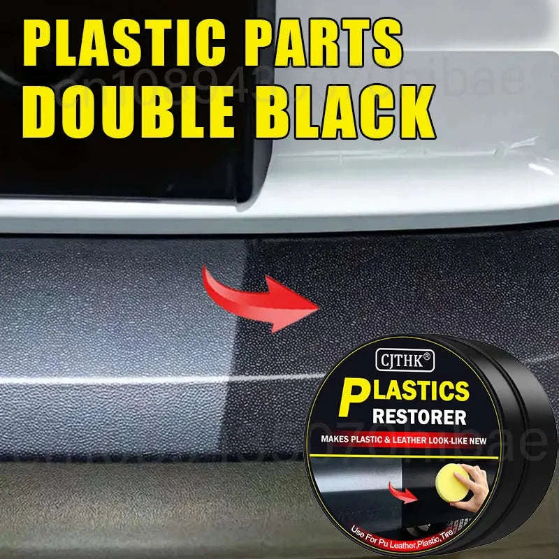 Car Plastic Restorer – Back to Black Gloss-1pc 30g with sponge / CHINA