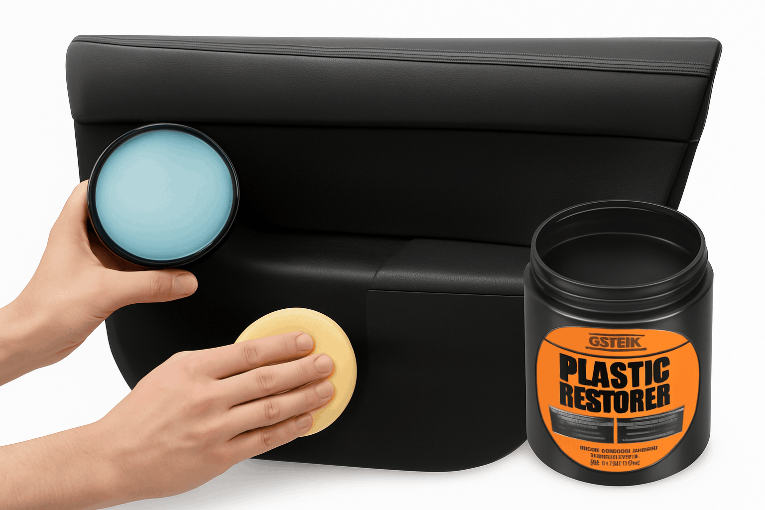 Car Plastic Restorer Back to Black Gloss Finish-80g