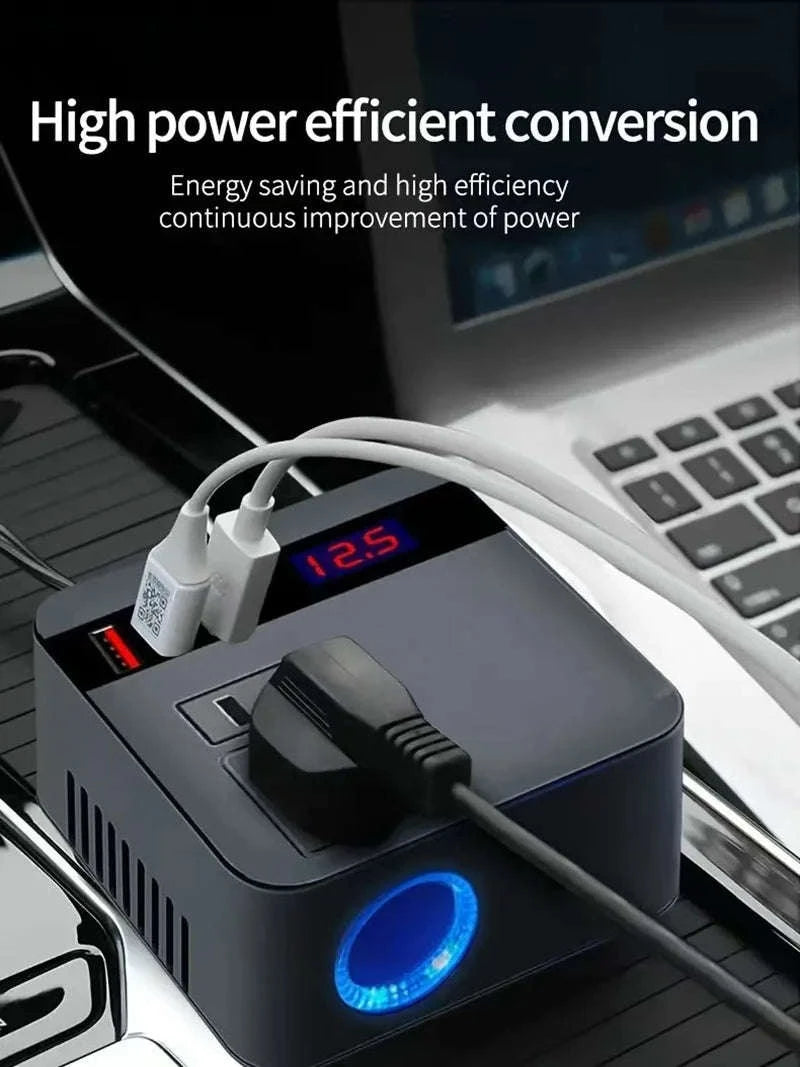 Car Power Inverter 12V/24V to 110V/220V with LED Display-Inverter
