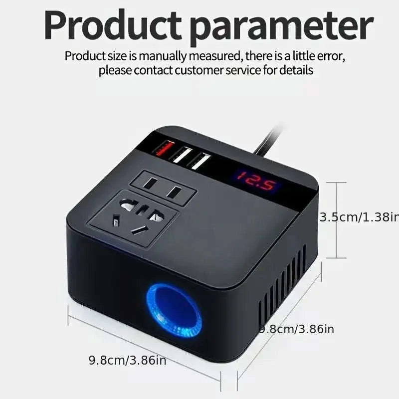 Car Power Inverter 12V/24V to 110V/220V with LED Display-Inverter