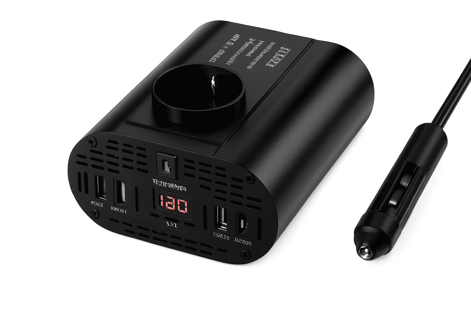 Car Power Inverter 12V to 220V with 3 USB Ports-1500W-TYPEC / China Mainland