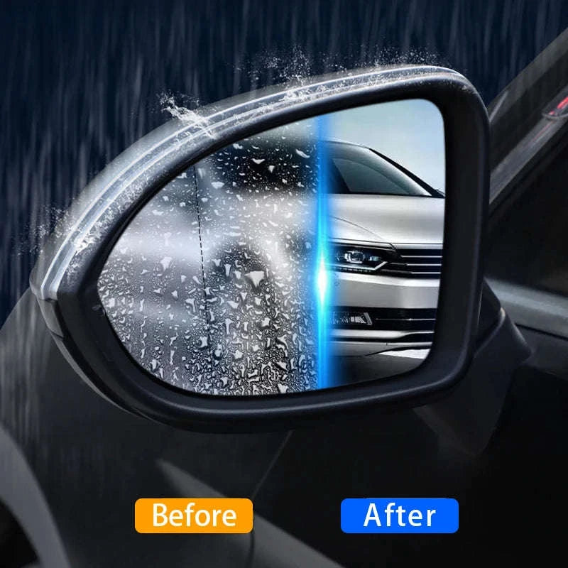Car Rainproof Anti-Fog Mirror Film-1Set 175x200mm