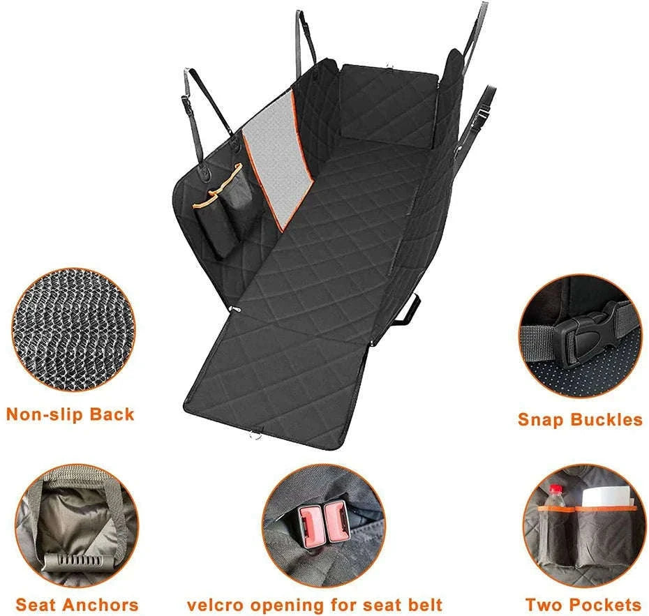 Car Rear Seat Cover for Dog Waterproof Oxford Cloth Seat Protector-1 pc
