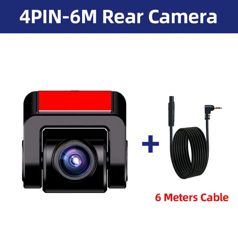 Car Rear View Camera 1080P Night Vision 4-Pin with 6m 10m 15m Cable-I24P2-15M  Cable