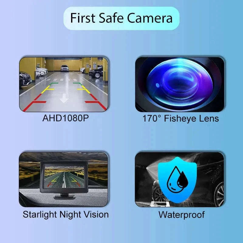 Car Rear View Camera 1080P Wide Angle Night Vision-017-SR-CVBS-1080P / 12 V