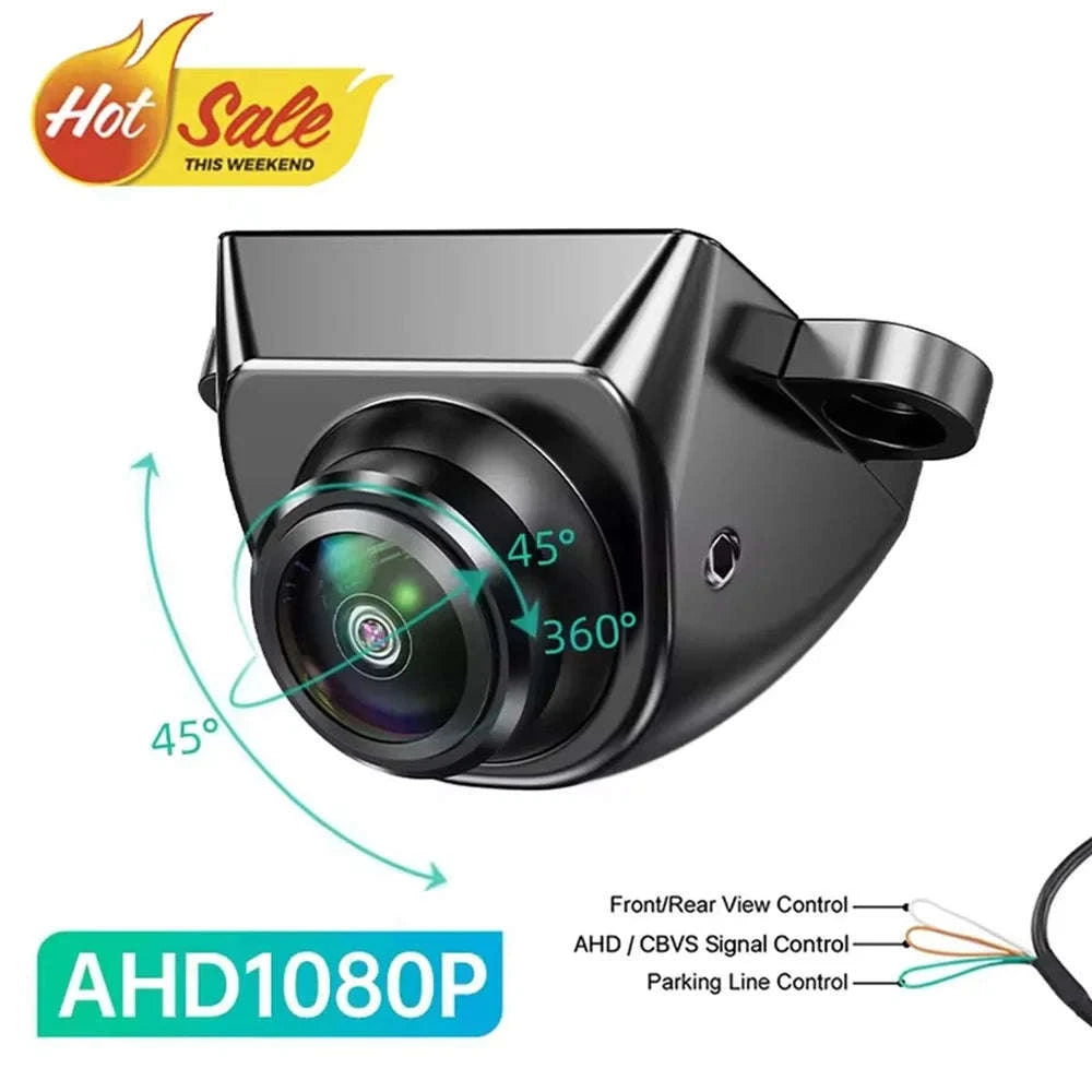 Car Rear View Camera 1080P Wide Angle Night Vision Waterproof-Black-AHD 1080P / Poland
