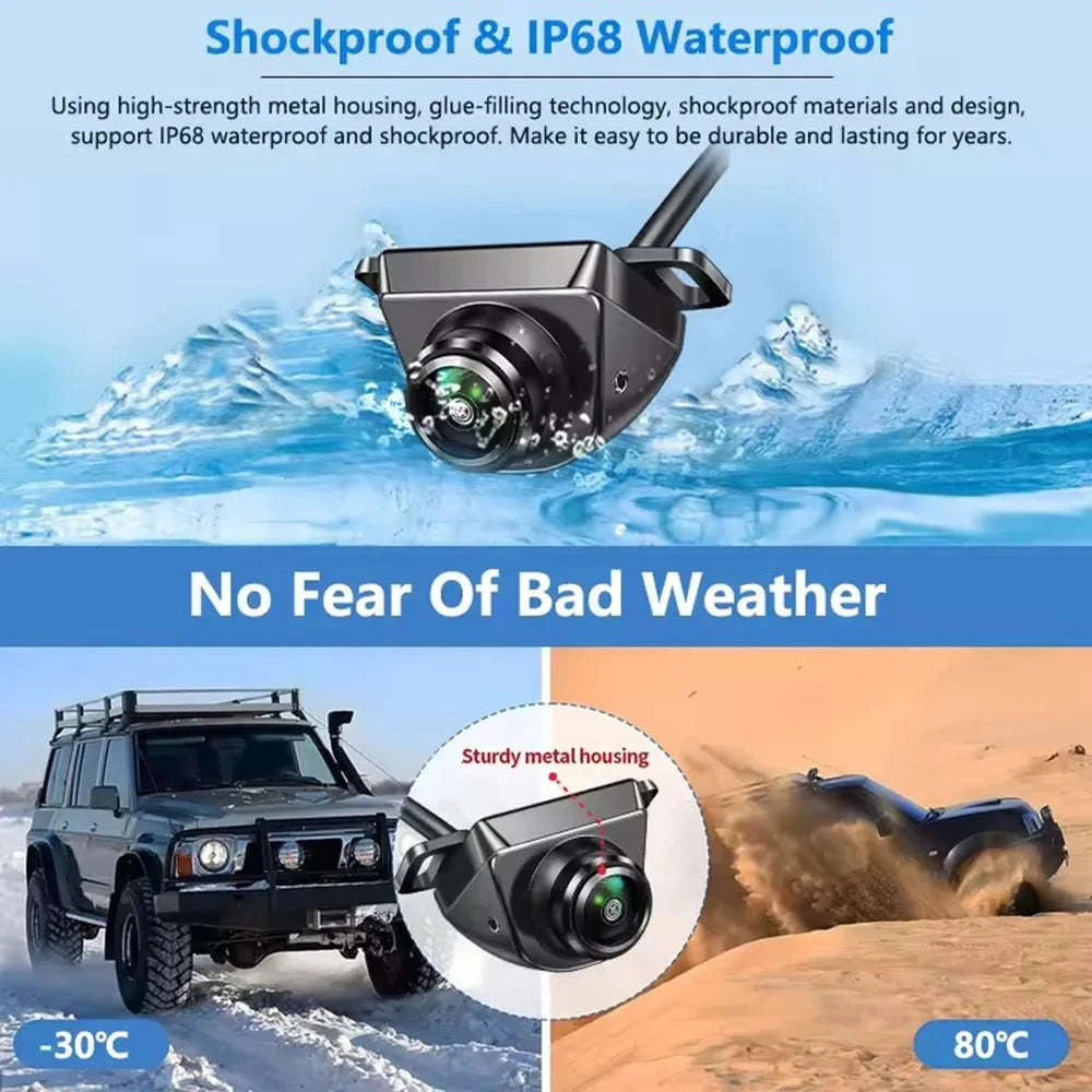 Car Rear View Camera 1080P Wide Angle Night Vision Waterproof-Black-AHD 1080P / Poland