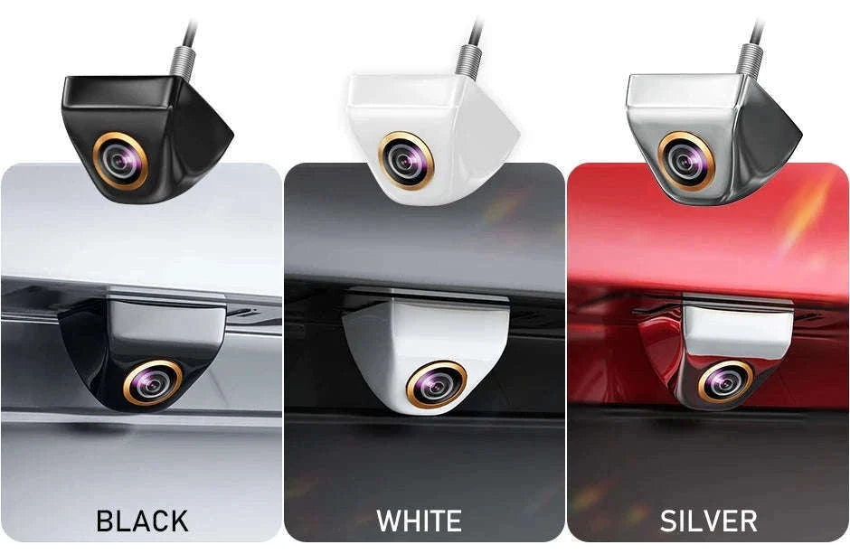 Car Rear View Camera 170° Night Vision Wired Parking Camera-Silver-CVBS-AHD720P