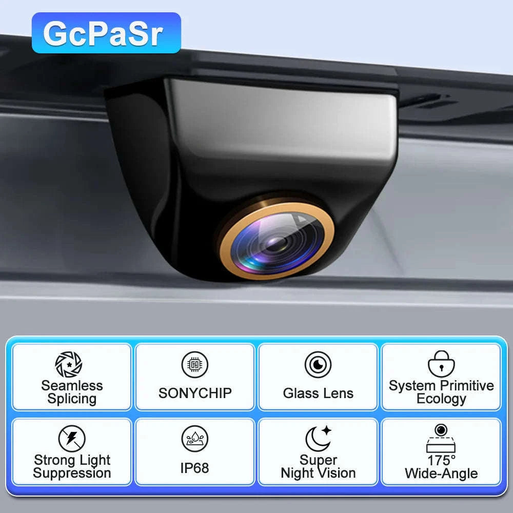 Car Rear View Camera 200° AHD 1080P Night Vision-Real 2k Utral clear