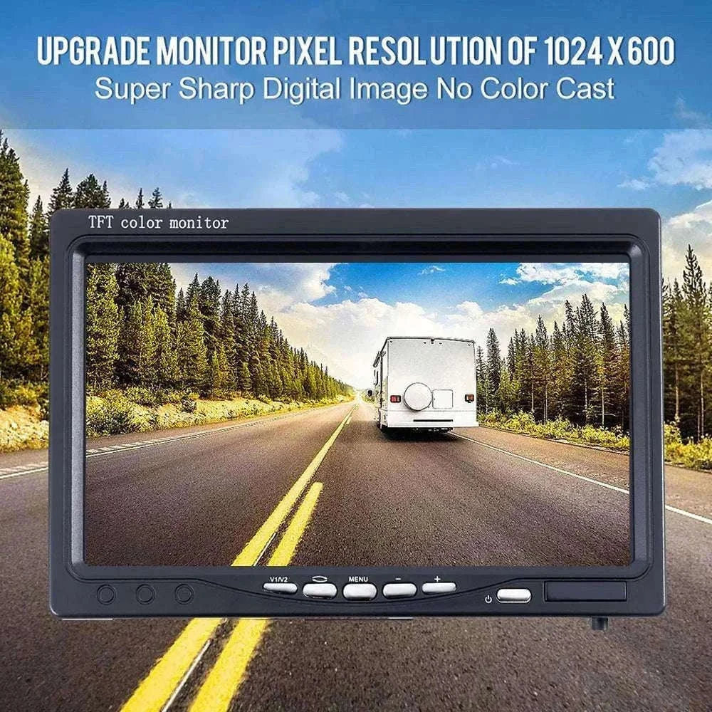 Car Rear View Camera Kit with Monitor & Night Vision (4.3-7")-with 20M cable / 7 inch