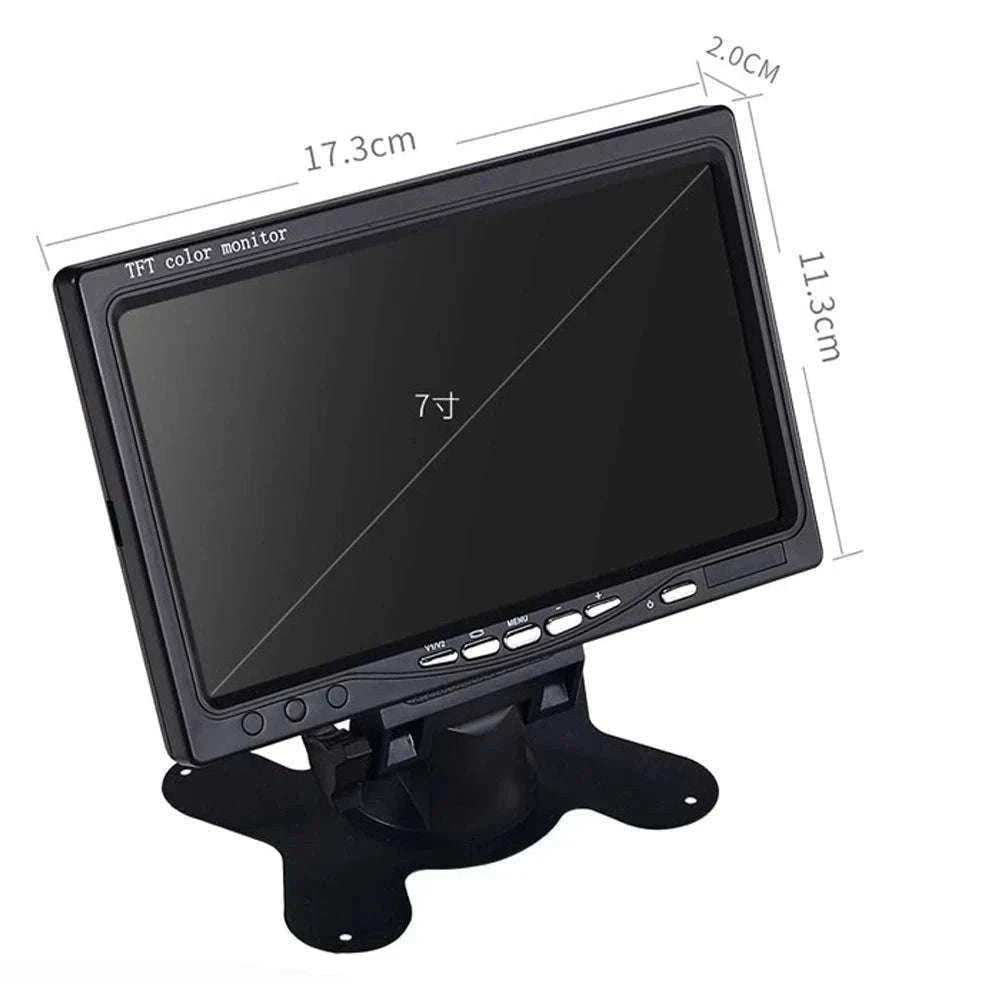 Car Rear View Camera Kit with Monitor & Night Vision (4.3-7")-with 20M cable / 7 inch